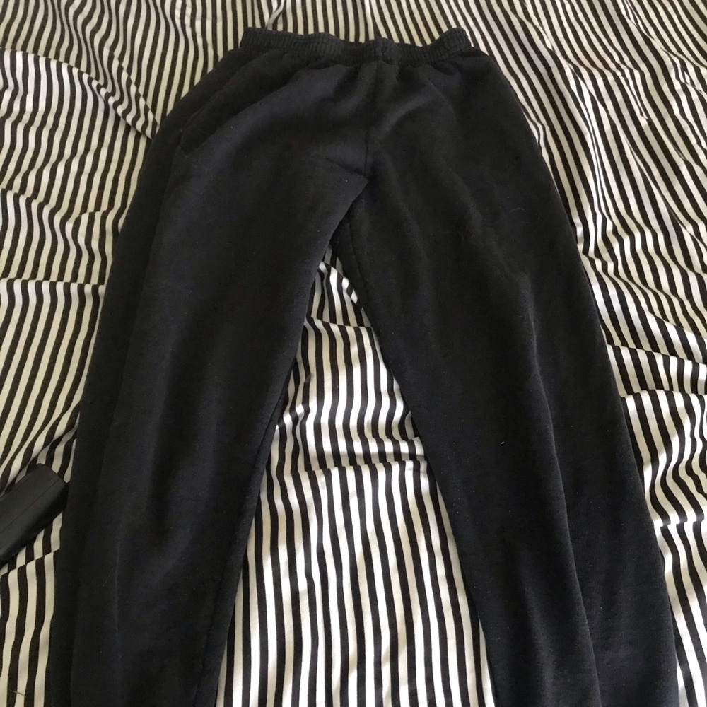 All black sweat pants